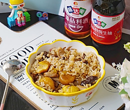 #味达美名厨福气汁，新春添口福#板栗焖鸡饭的做法
