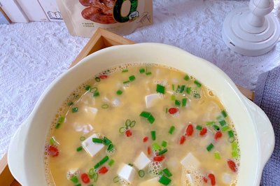 咸蛋豆腐鲜味汤