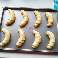 北海道牛角包#东陵魔法云面包机#的做法图解9