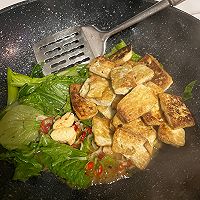 香煎麻辣嫩豆腐的做法图解3