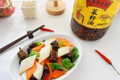 山药炒胡萝卜