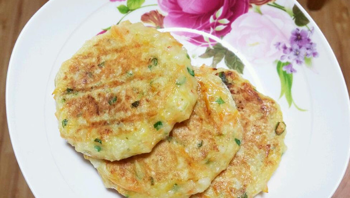 宝宝面食__虾泥山药小饼