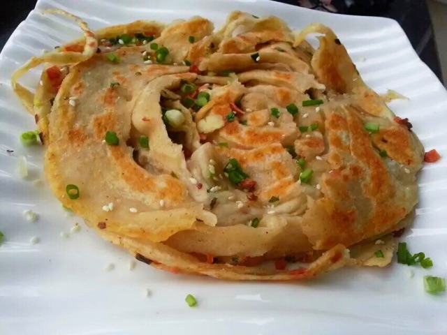 火腿酥脆葱油饼的两种形态的做法图解13