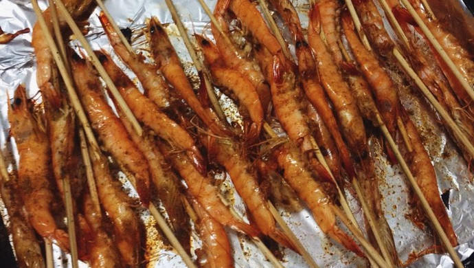 香辣烤虾
