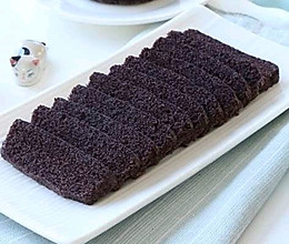 黑米蒸蛋糕的做法