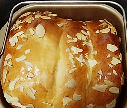 面包机版杏仁片拉丝吐司的做法