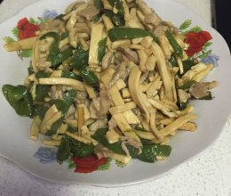 青椒千张肉丝的做法