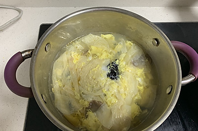 豆皮鸡蛋汤