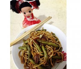 豆角焖面的做法