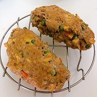 蔬菜火腿咸味司康｜健康烘焙的做法图解6