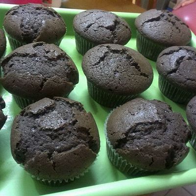 Black chocolate muffin~~~