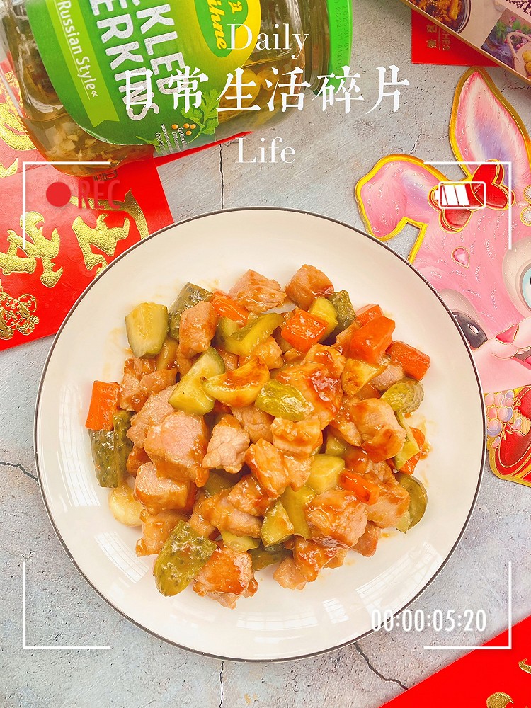 俄瓜炒里脊的做法