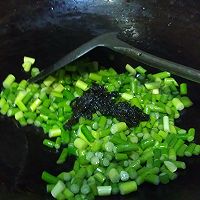 蒜薹榄菜肉米的做法图解4