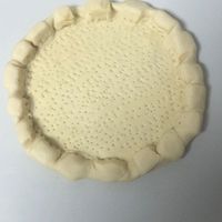 芝心卷边荠菜肉圆披萨的做法图解4