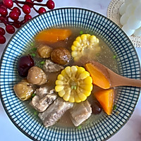 板栗胡萝卜玉米排骨汤的做法图解10
