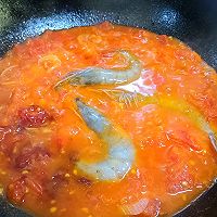 #向往的生活 就是外婆乡#番茄鲜虾面的做法图解4