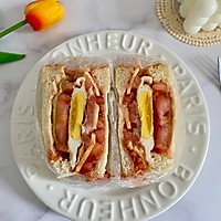 #女神野餐记#荷包蛋芝士片三明治的做法图解10