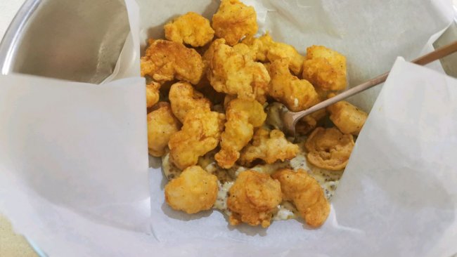 芥末虾球的做法