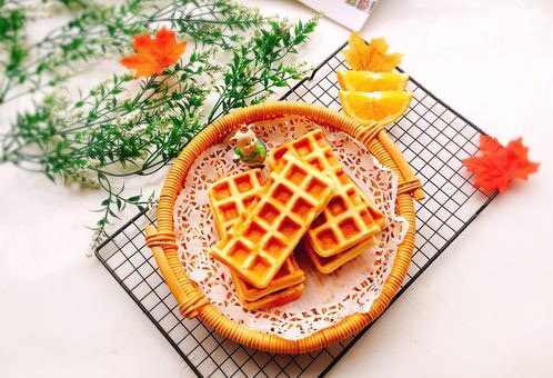 Orange waffle