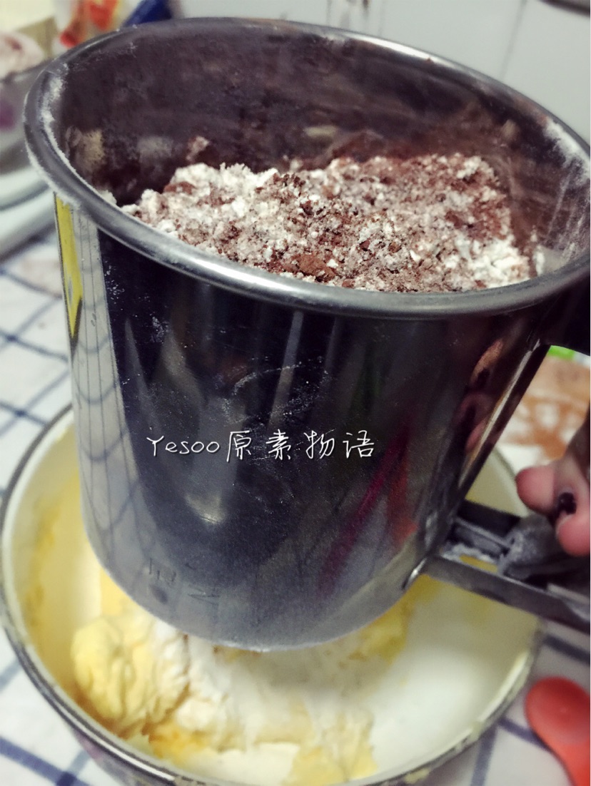 可可花生曲奇-下午茶的分享时光的做法图解7