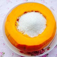 美容养生--黄金南瓜扣百合的做法图解7