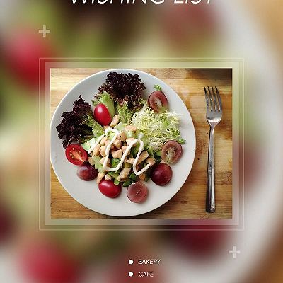 减肥食谱之营养均衡三文鱼牛油果鸡胸肉水果蔬菜沙拉