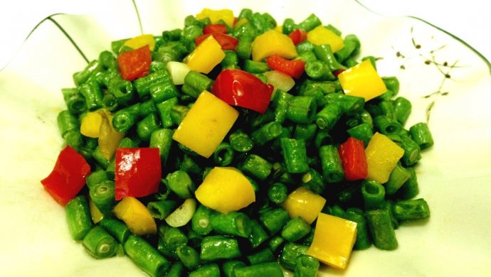 彩椒与豆角