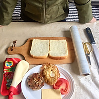 #换着花样吃早餐#七岁儿童自制三明治的做法图解1