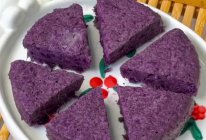 免烤箱‼️低卡甜品，紫薯蒸糕 ，软糯香甜的做法
