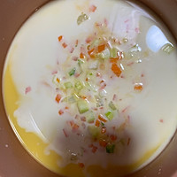 #蛋趣体验#【丰富餐桌味】鲜蛋鲜奶蔬菜蒸水蛋的做法图解5