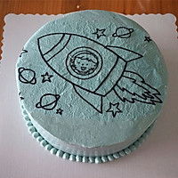 小火箭生日蛋糕的做法图解10