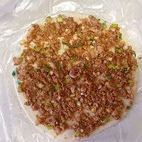 不用和面，外酥里嫩的手抓饼版-快手香酥肉饼的做法图解4