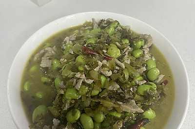 雪菜毛豆肉丝（可炫饭炫面）-被安利菜系