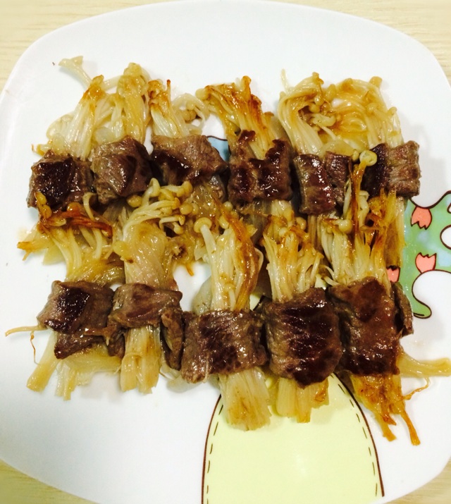 牛肉金针菇卷|爽口香浓版的做法图解7