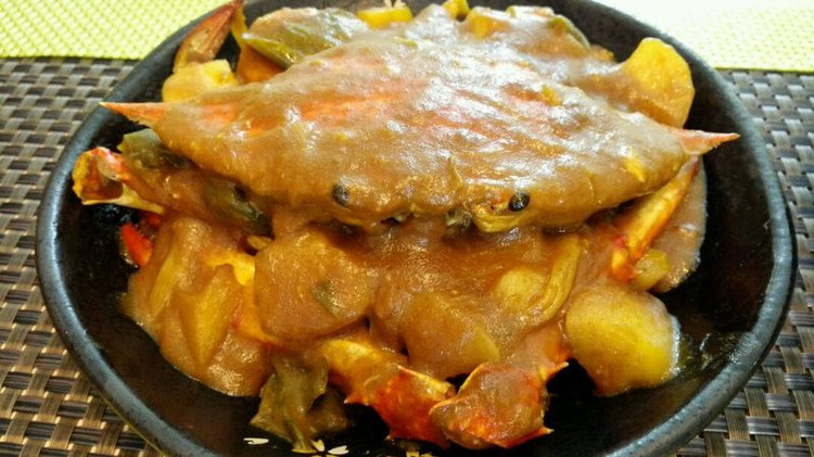 黄咖喱蟹的做法