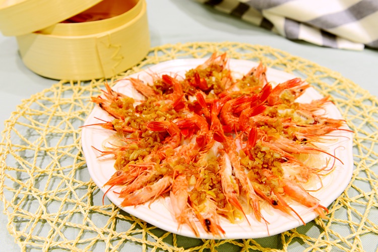 粤菜-蒜蓉粉丝蒸开边虾