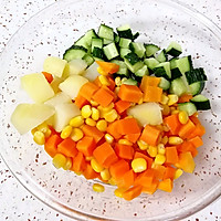 彩蔬土豆沙拉#法国乐禧瑞，百年调味之巅#的做法图解5