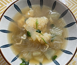 10分钟搞定｜冬瓜粉丝虾滑汤的做法