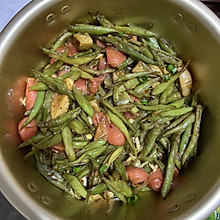 孜然香肠炒豆角
