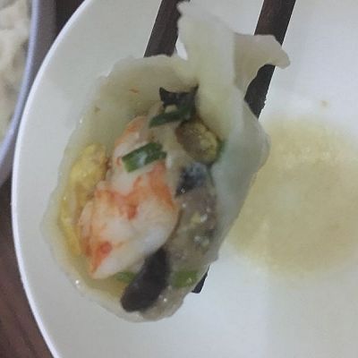 韭菜虾仁水饺
