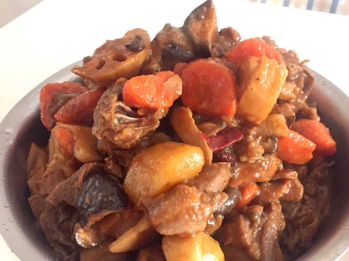 Braised chicken