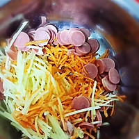 土豆丝红萝卜丝火腿饼-美味如此简单的做法图解1