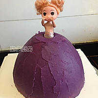 紫薯芭比公主蛋糕的做法图解23