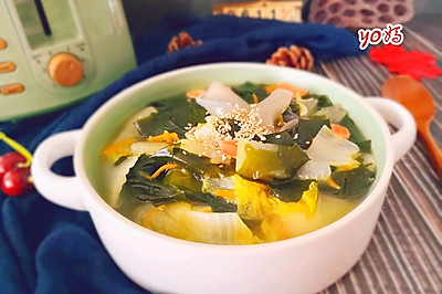 冬瓜海带白菜火腿虾米粉皮汤