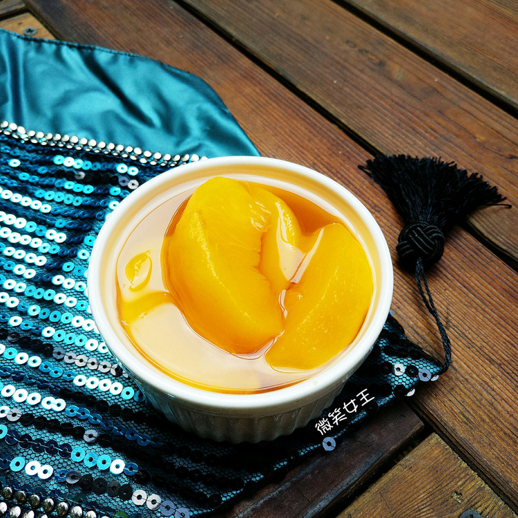 蒸出来的黄桃罐头的做法