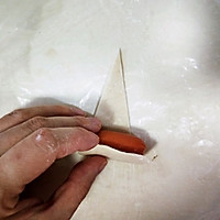 #钟于经典传统味#酥到掉渣的香肠酥皮卷的做法图解3