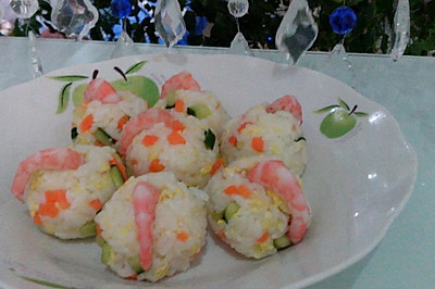 北极虾翡翠饭团