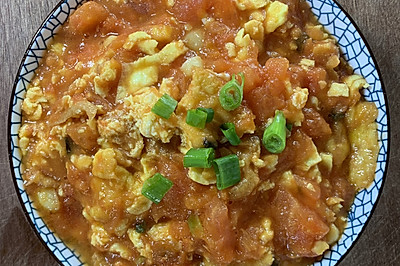 简单易学可吃两碗大米饭的西红柿炒鸡蛋