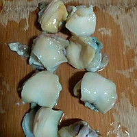 海螺肉炒白菜的做法图解1