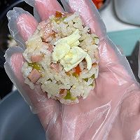 芝士烤饭团孩子一次都炫完，专治不吃饭的做法图解4